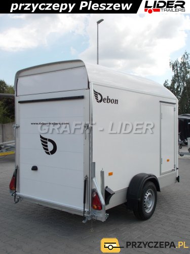 DB-022 przyczepa Fourgon C300 SANDWICH, bagażowa, do motocykli, quadów, 300x150x190cm, izolowana, DMC 1300kg